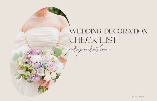 Wedding Decoration Check-List Preparation