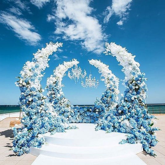 Moon Wedding Metal Arch Only(2 Pieces) - Fino Decor