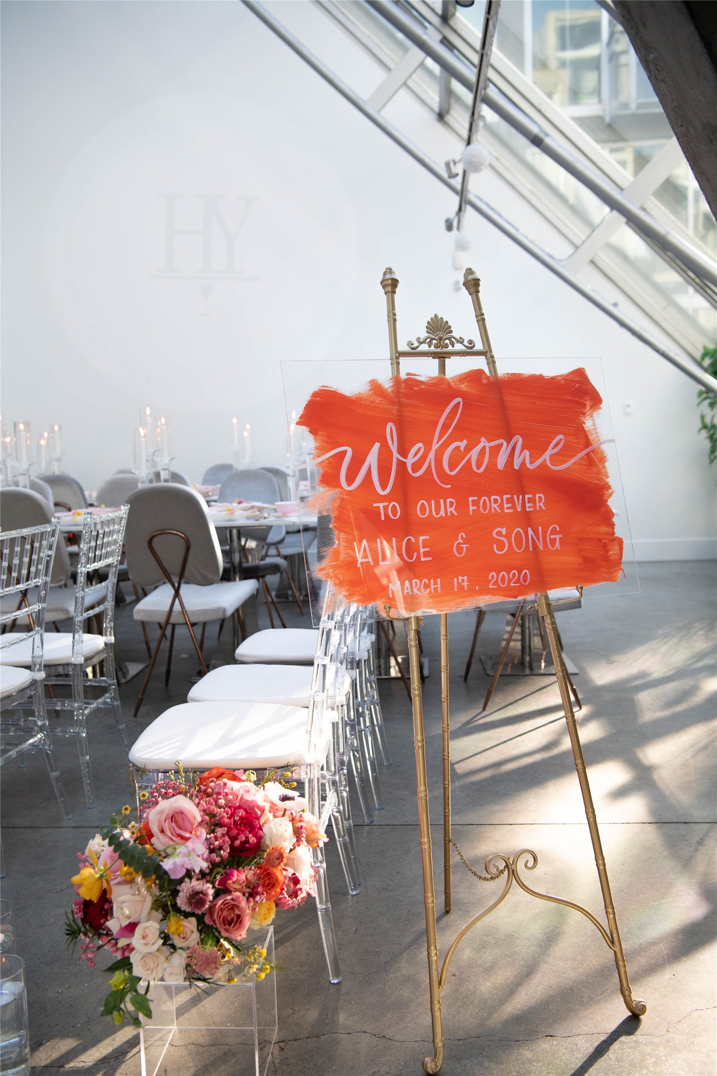Welcome Sign / Acrylic Board / Transparent board - Fino Decor