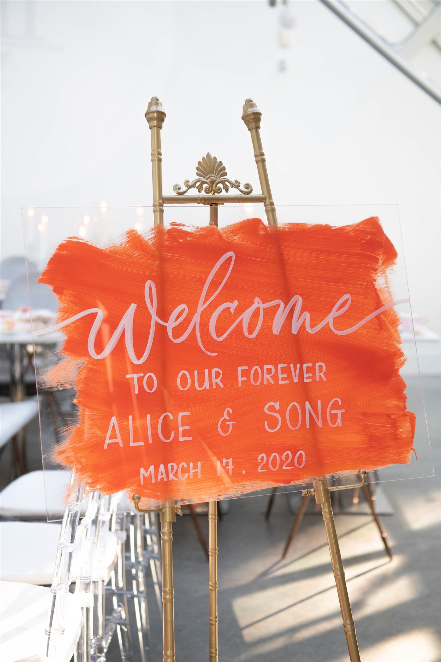 Welcome Sign / Acrylic Board / Transparent board - Fino Decor
