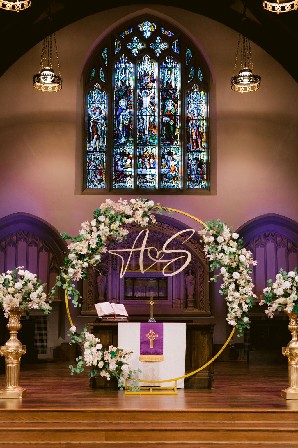 Metal Round Wedding Arch/ Circle Wedding Arch Only (Square Pipe) - Fino Decor