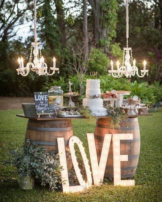 Wedding Barrel / Wedding Decor / Wine Barrel - Fino Decor