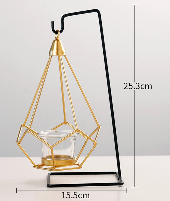 Nordic Pillar Candle Holder/Geometric Candlestick B - Fino Decor