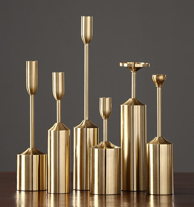 Romantic Gold Candlestick/Wedding Luxury Candelabrum - Fino Decor