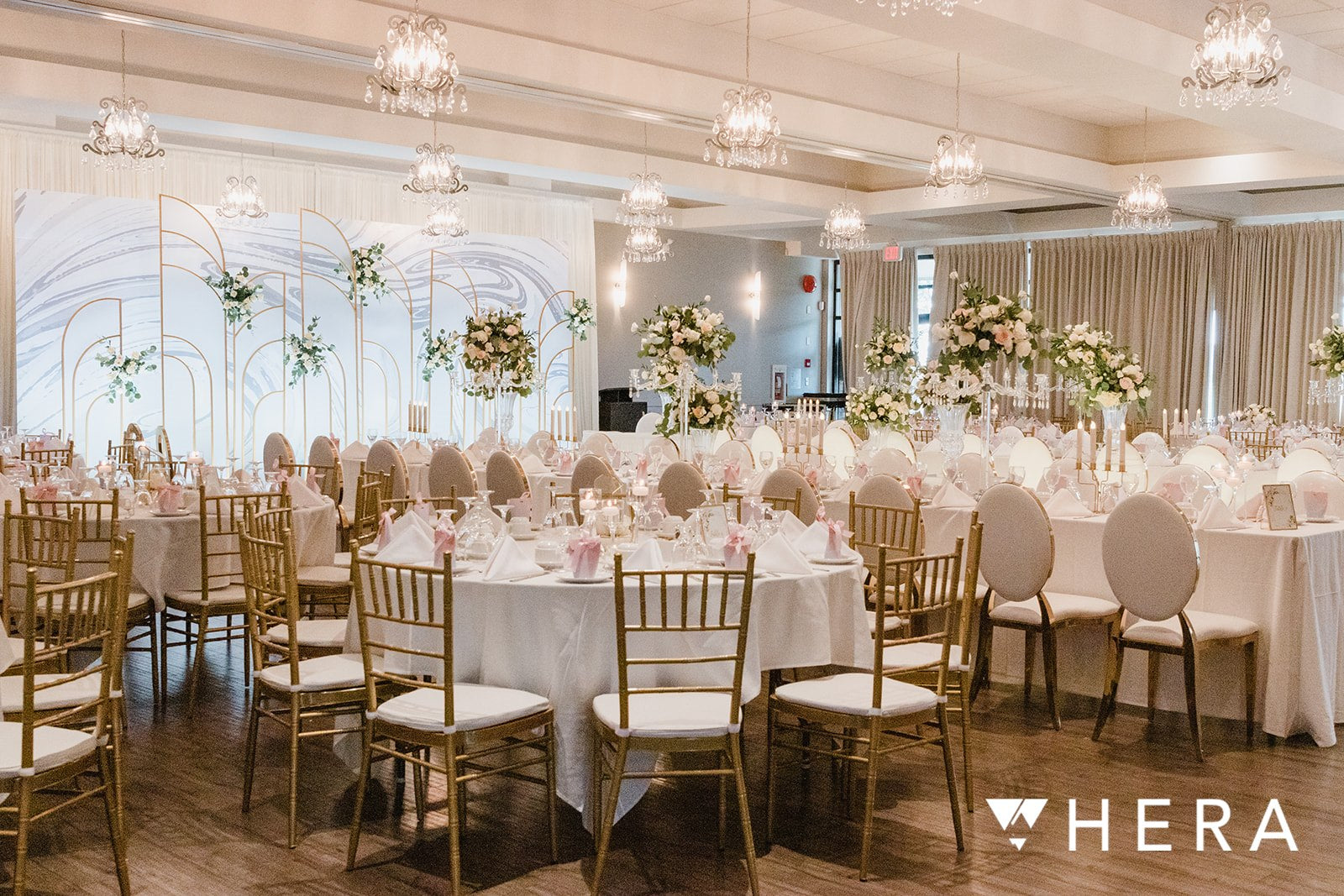 Tall 4 Arms Wedding Centerpiece Crystal Candelabra Centerpiece Top Flower Bowl for Table - Fino Decor