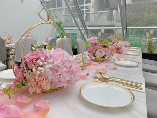 Circle Gold  Flower Bowl - Fino Decor