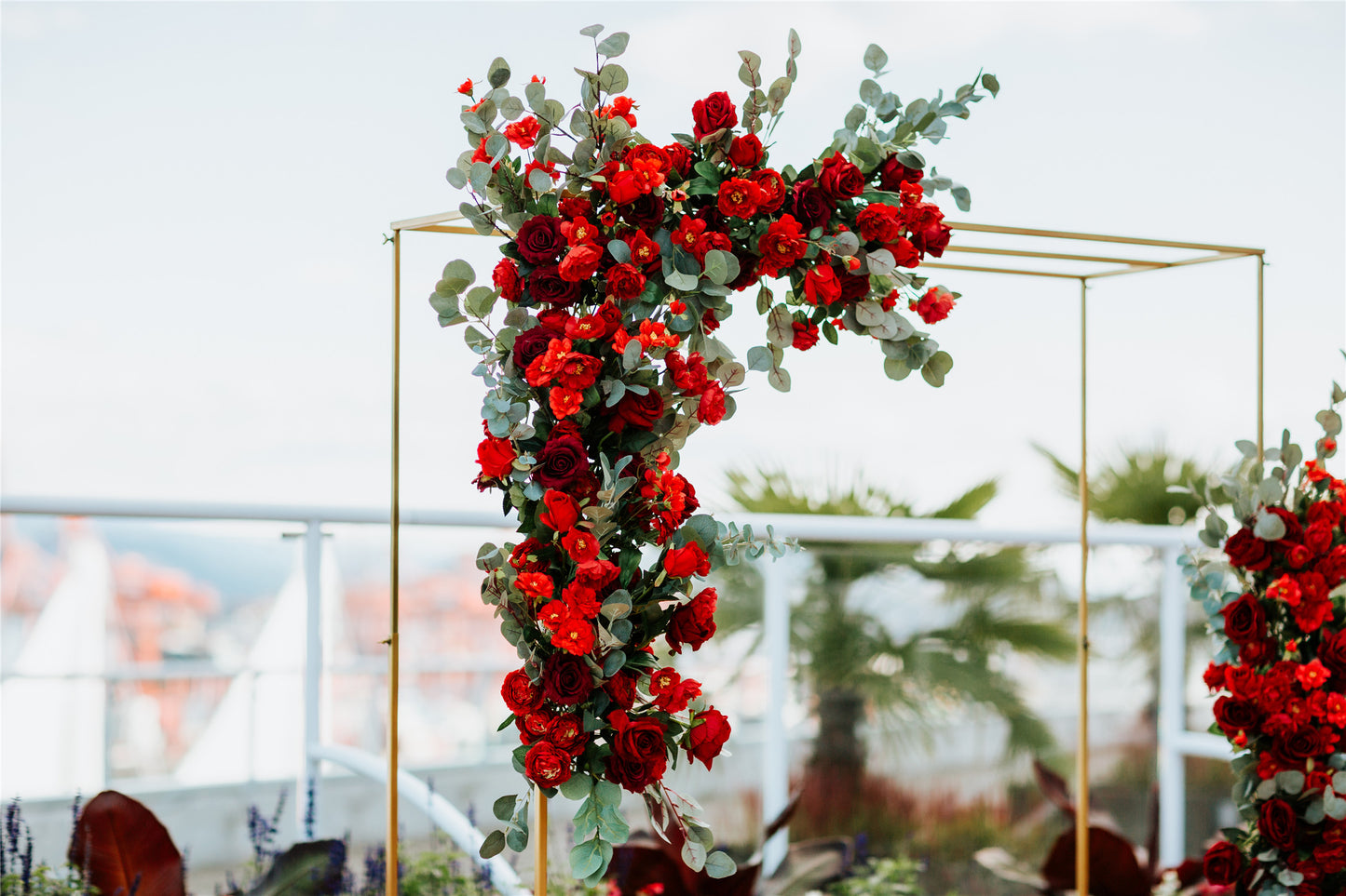 Adjustable Height Rectangular Wedding Arch Only - Fino Decor