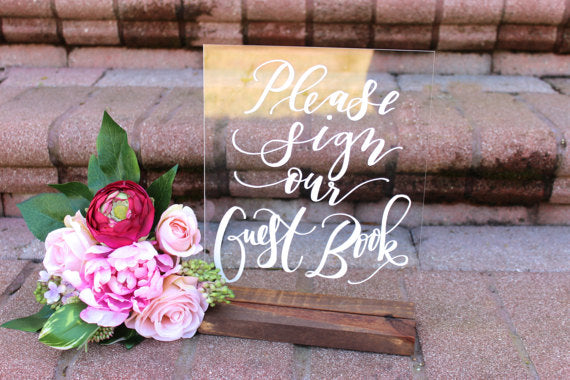 Clear Table Number - Fino Decor