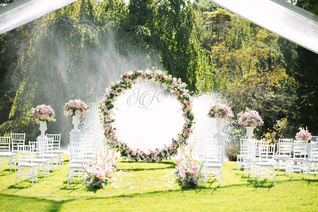 Metal Round Wedding Arch/ Circle Wedding Arch Only (Square Pipe)