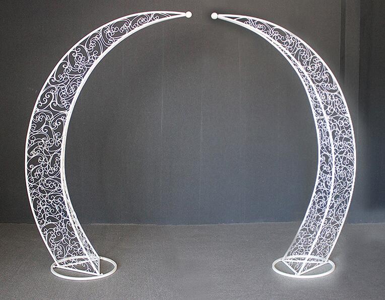 Moon Wedding Metal Arch Only（2 Pieces） - Fino Decor