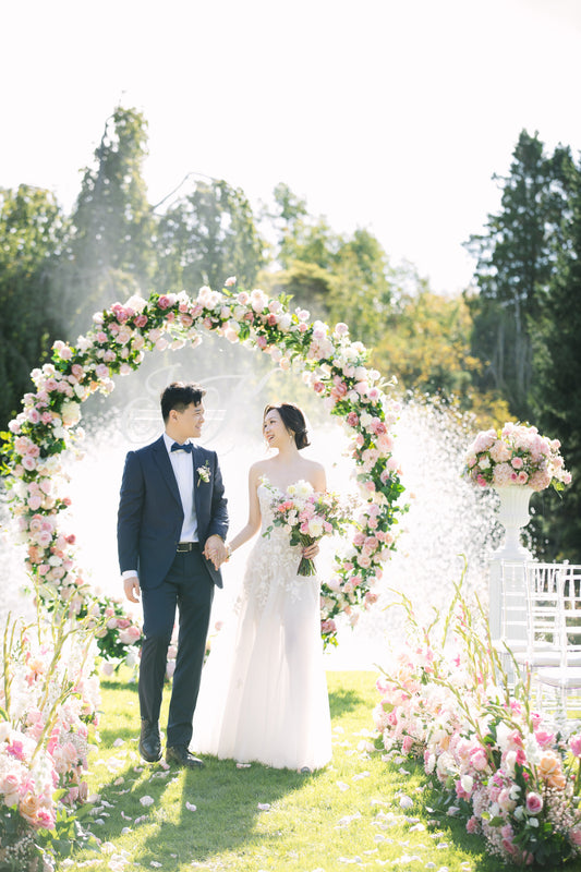 Metal Round Wedding Arch/ Circle Wedding Arch Only (Square Pipe)