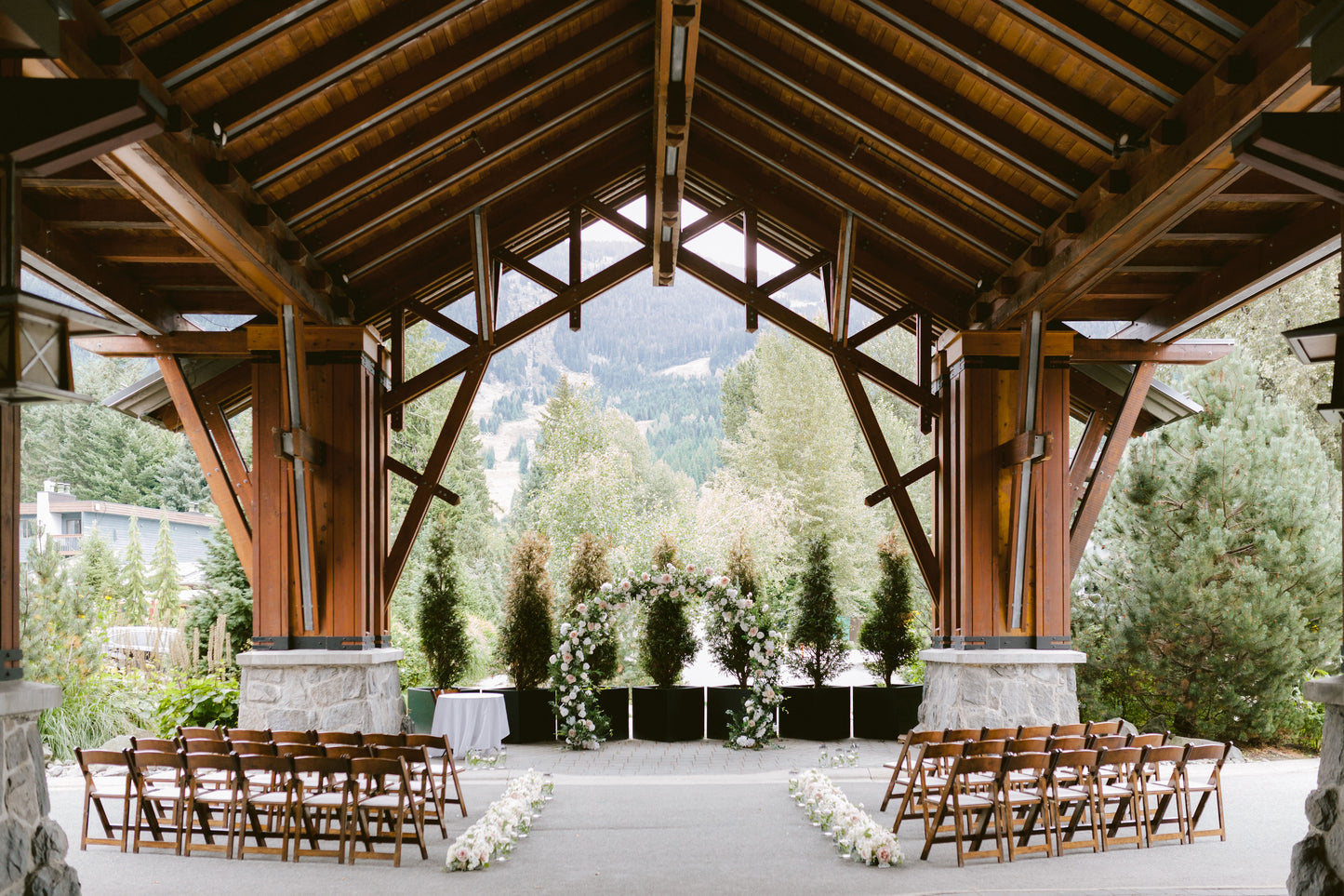 Wedding Ceremony Double Ring Arch, Passable Walk- Through Arch Only