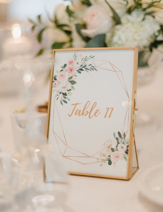Table Number Frame - Fino Decor