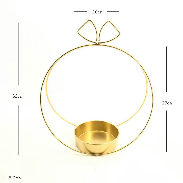 Circle Gold  Flower Bowl - Fino Decor